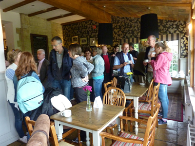 Coffee and cakes at the Lamb Inn