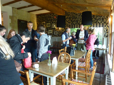 Coffee and cakes at the Lamb Inn