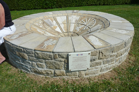 Millenium sculpture in the park at Plessala