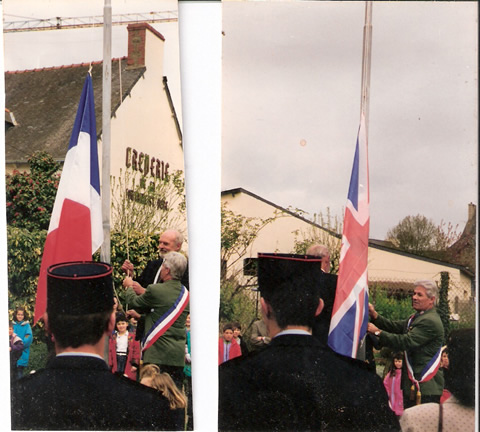 The flags are hoisted