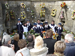 Blue Coat School children at the Wells