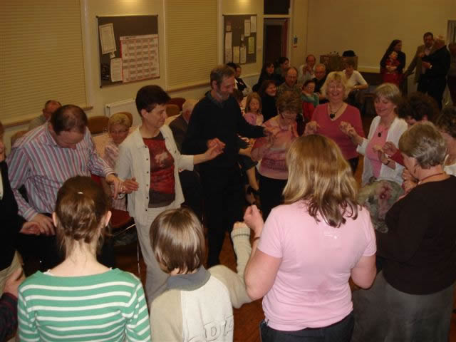 The barn dance gets going at Oakridge