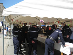 The Firemen queue for Biere Anglaise